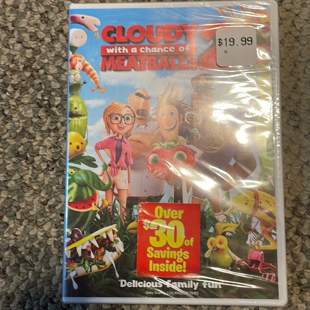 Cloudy with a Chance of Meatballs dvd